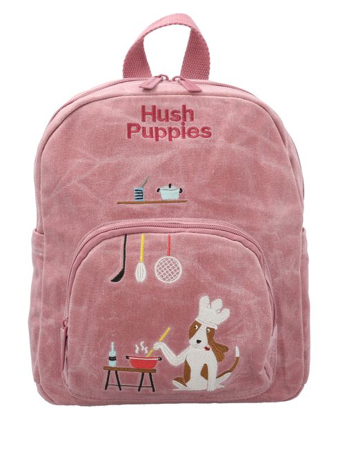 Mochila Canvas Engrasado Niña Chef Back Rosado Hush Puppies