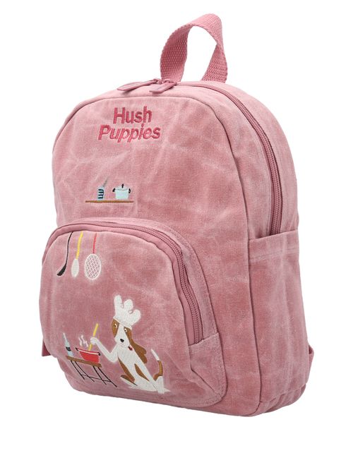 Mochila Canvas Engrasado Niña Chef Back Rosado Hush Puppies