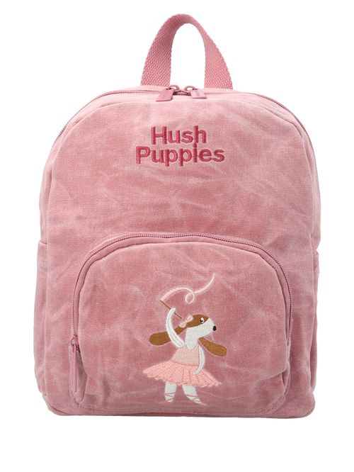 Mochila Canvas Engrasado Niña Ballerina Back Rosado Hush Puppies