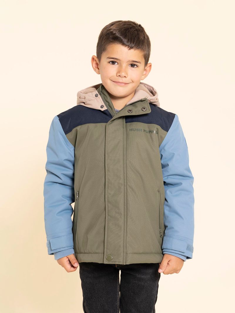 Parka Waterproof Niño Silvestre Verde