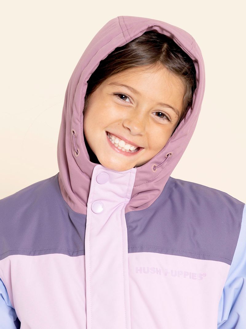 Parka Waterproof Niña Silvestre Morado