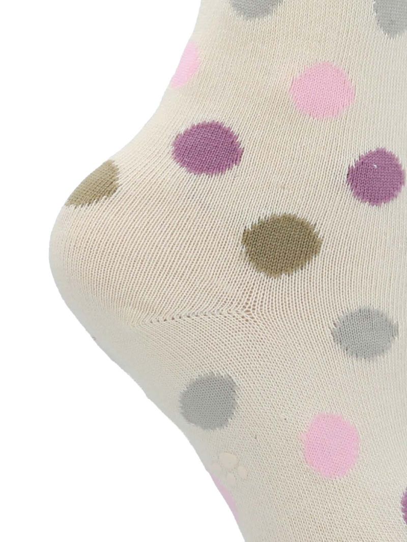 Calcetin-Algodon-Niña-Kh-St-Circle-Crema-Hush-Puppies