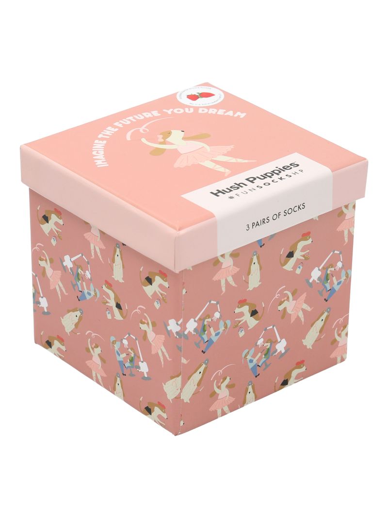 Calcetin-Algodon-Niña-Pack-Gift-Dream-Multicolor-Hush-Puppies
