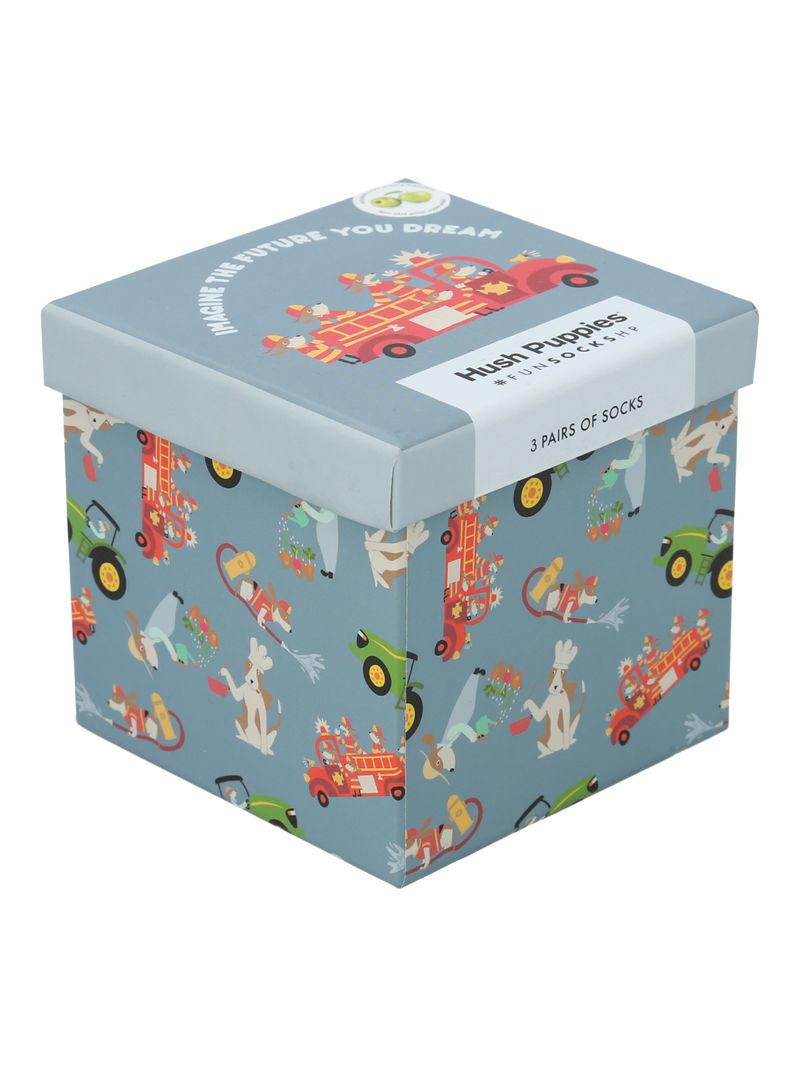 Calcetin-Algodon-Niño-Pack-Gift-Proff-Multicolor-Hush-Puppies