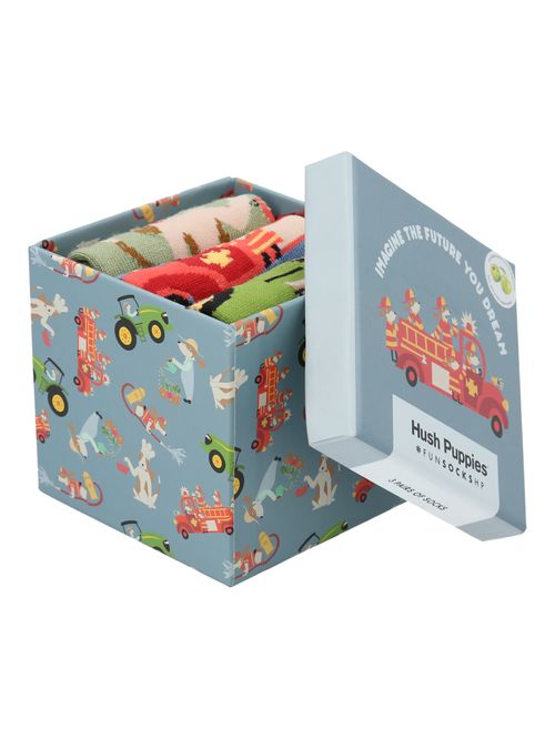 Calcetin Algodón Niño Pack Gift Proff Multicolor Hush Puppies