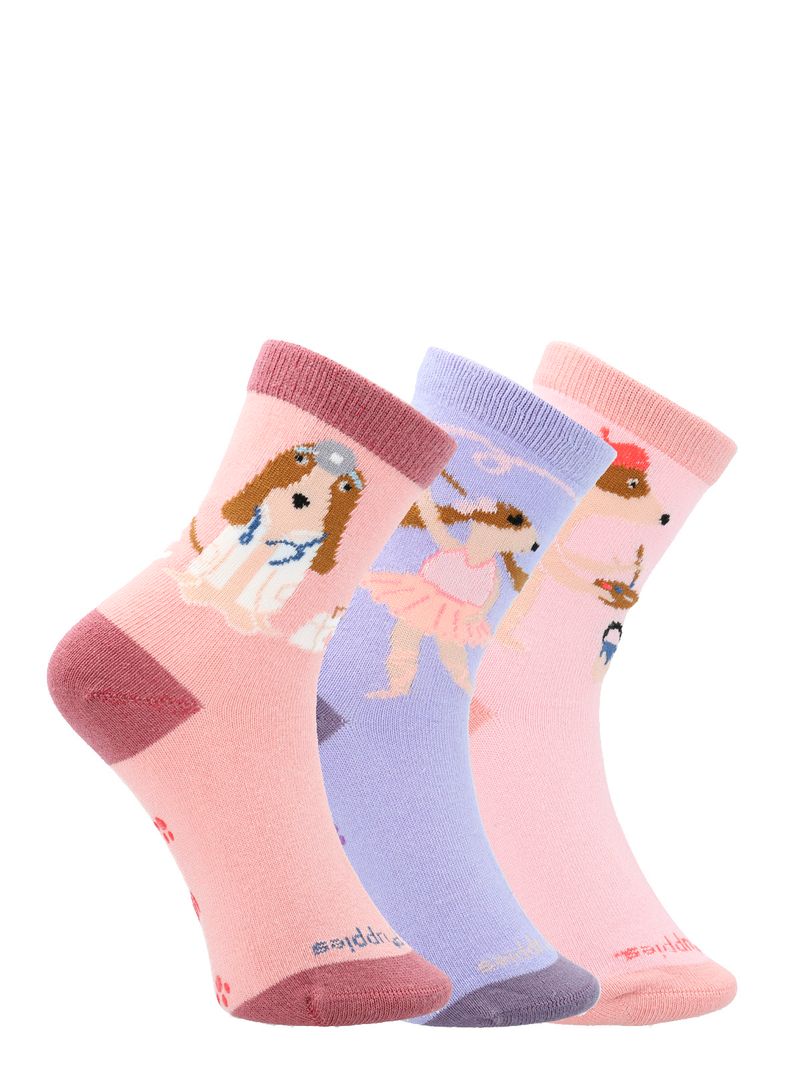 Calcetin-Algodon-Niña-Pack-Gift-Dream-Multicolor-Hush-Puppies