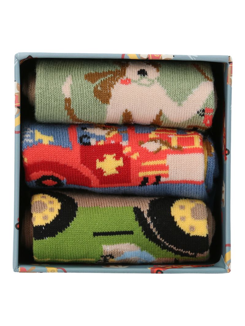 Calcetin-Algodon-Niño-Pack-Gift-Proff-Multicolor-Hush-Puppies
