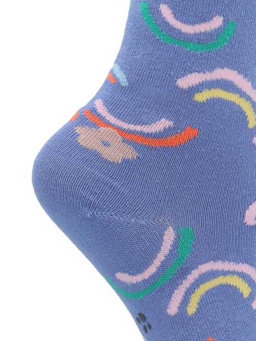Calcetin Algodón Niña Kh St Rainbow Azul Hush Puppies
