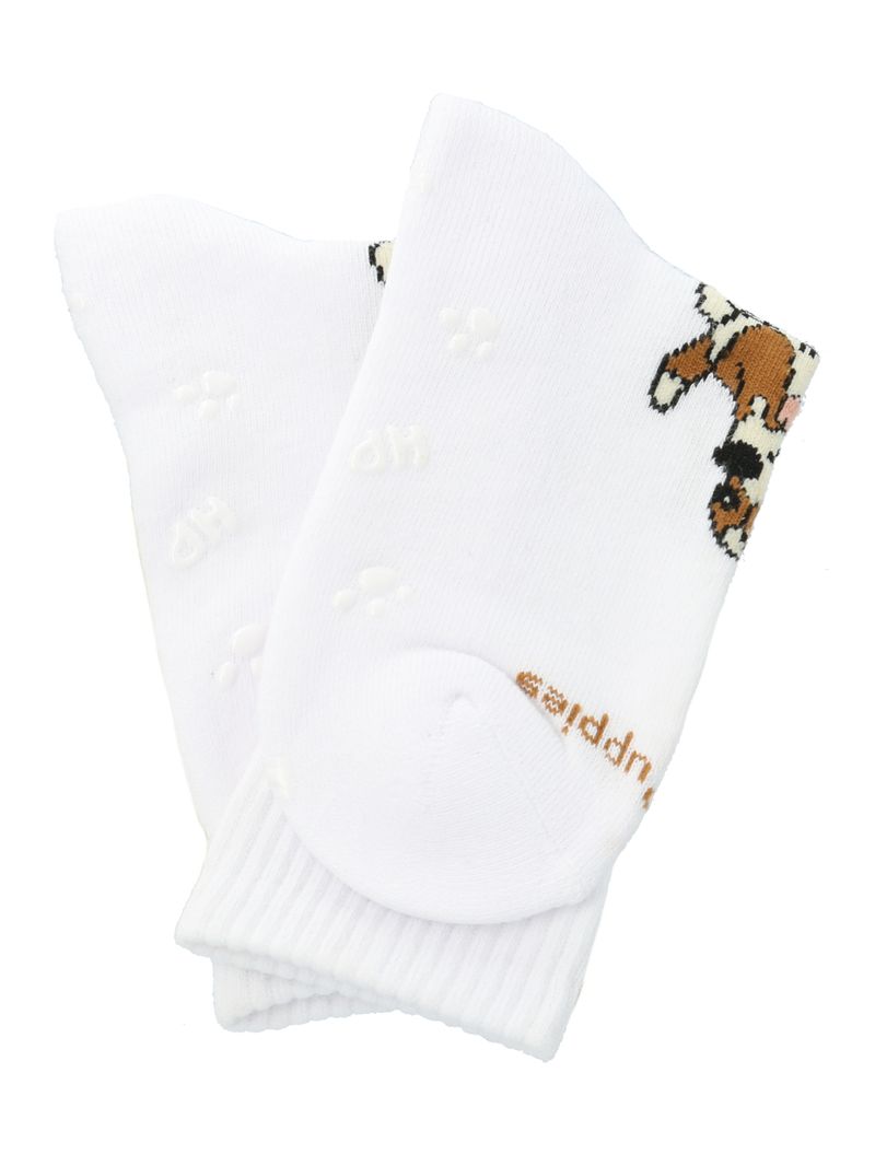 Calcetin-Algodon-Niño-C-Dog-Sportrib-Blanco-Hush-Puppies