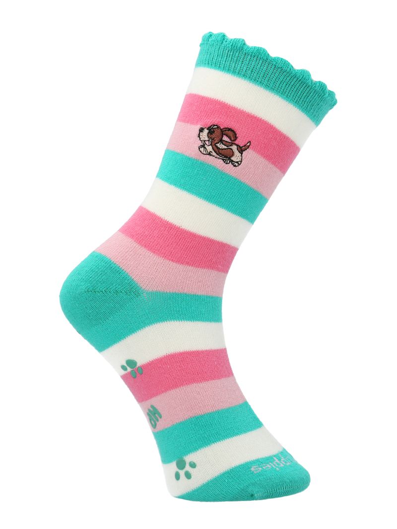 Calcetin-Algodon-Niña-C-St-Stripedog-Multicolor-Hush-Puppies