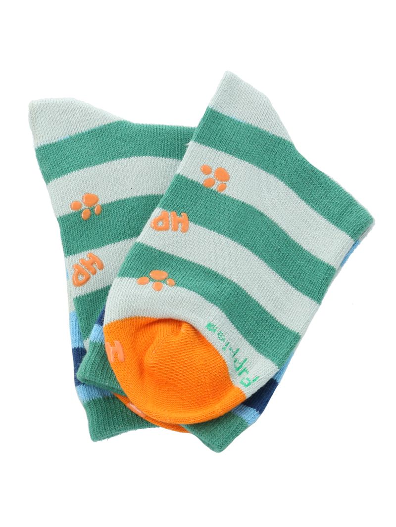 Calcetin-Algodon-Niño-C-Blockdog-Verde-Hush-Puppies
