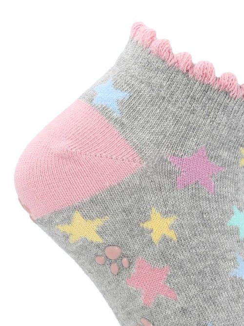 Calcetin Algodón Niña Ped St Star Gris Hush Puppies