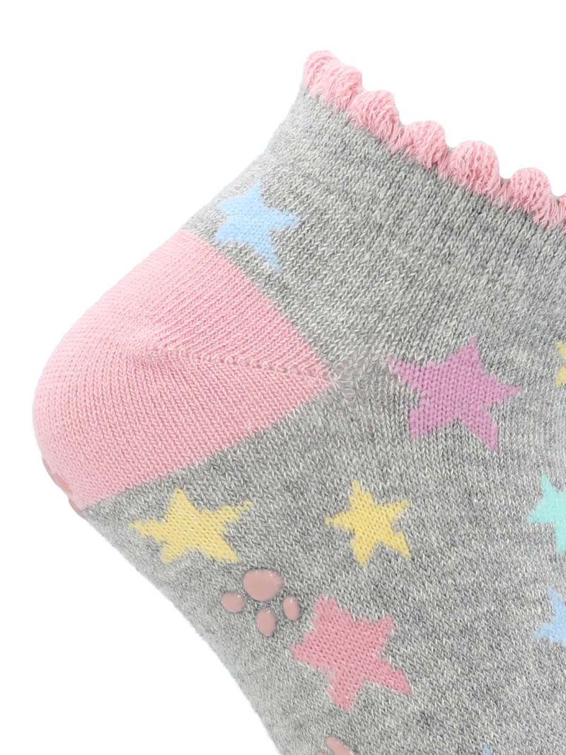 Calcetin-Algodon-Niña-Ped-St-Star-Gris-Hush-Puppies