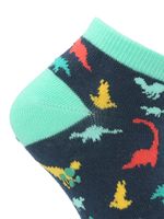Calcetin-Algodon-Niño-Ped-Dinos-Azul-Hush-Puppies