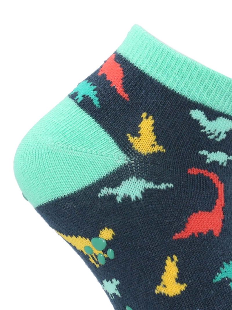 Calcetin-Algodon-Niño-Ped-Dinos-Azul-Hush-Puppies