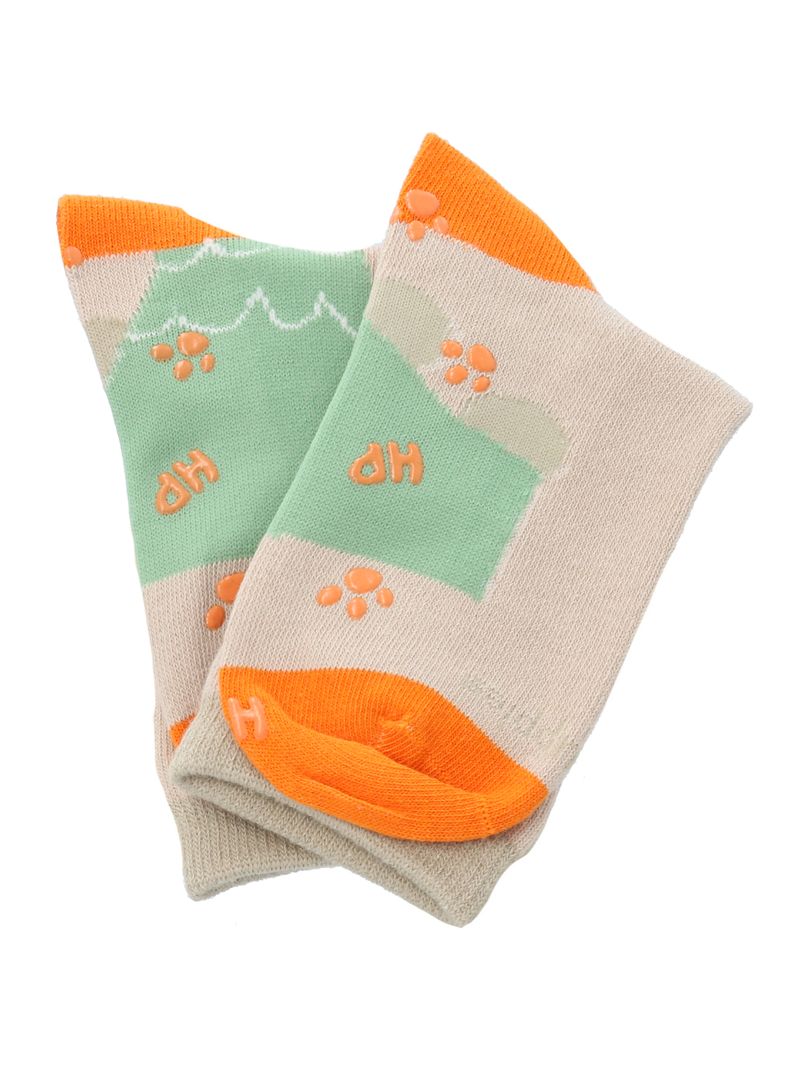 Calcetin-Algodon-Niño-C-Big-Dino-Beige-Crudo-Hush-Puppies