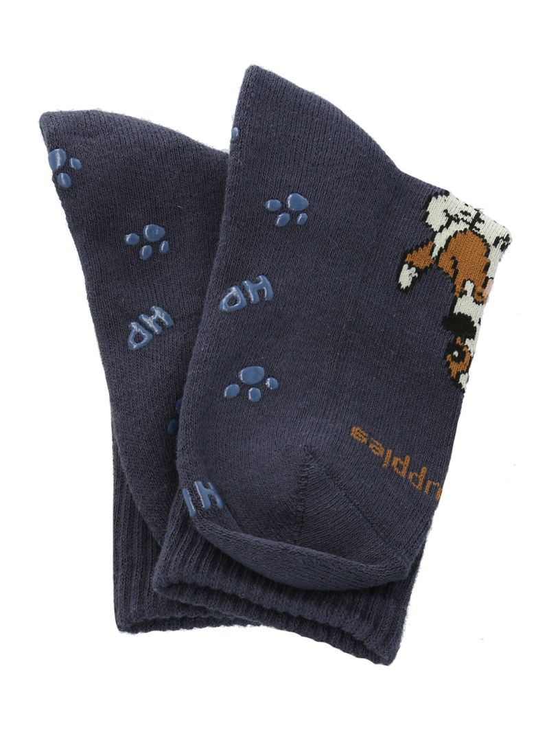 Calcetin-Algodon-Niño-C-Dog-Sportrib-Azul-Hush-Puppies