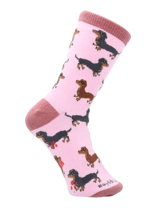 Calcetin Algodón Niña C Dachshund Rosado Hush Puppies