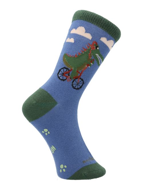 Calcetin Algodón Niño C Dinosaur Azul Hush Puppies
