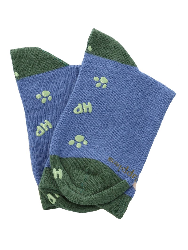 Calcetin-Algodon-Niño-C-Dinosaur-Azul-Hush-Puppies