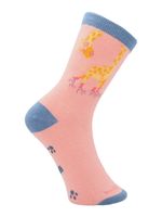 Calcetin-Algodon-Niña-C-Fun-Giraffe-Rosado-Hush-Puppies