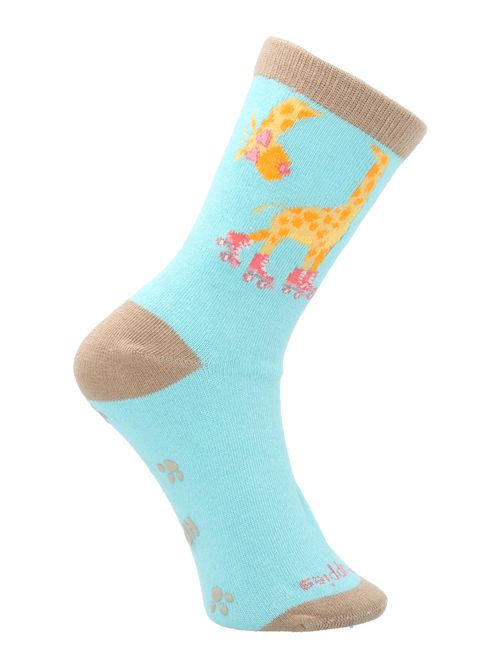 Calcetin Algodón Niña C Fun Giraffe Azul Hush Puppies