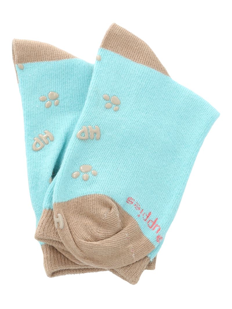 Calcetin-Algodon-Niña-C-Fun-Giraffe-Azul-Hush-Puppies
