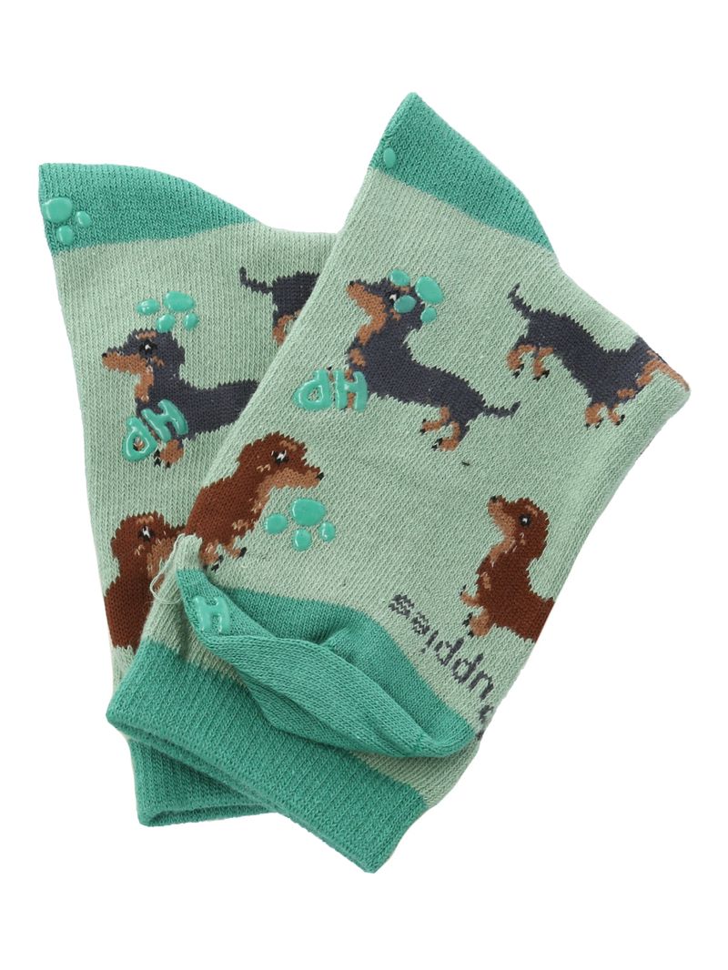 Calcetin-Algodon-Niño-C-Dachshund-Verde-Hush-Puppies