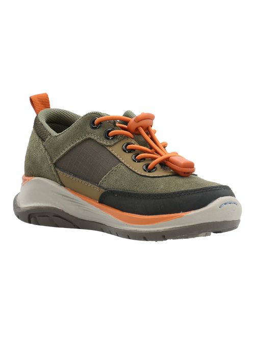 Zapatilla Cuero Niño Irving Verde