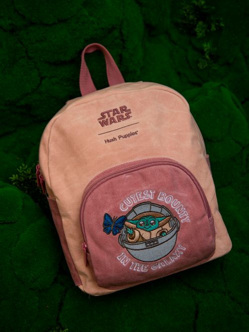 Mochila Star Wars Niña Grogu Cutest Back Rosado  Hush Puppies