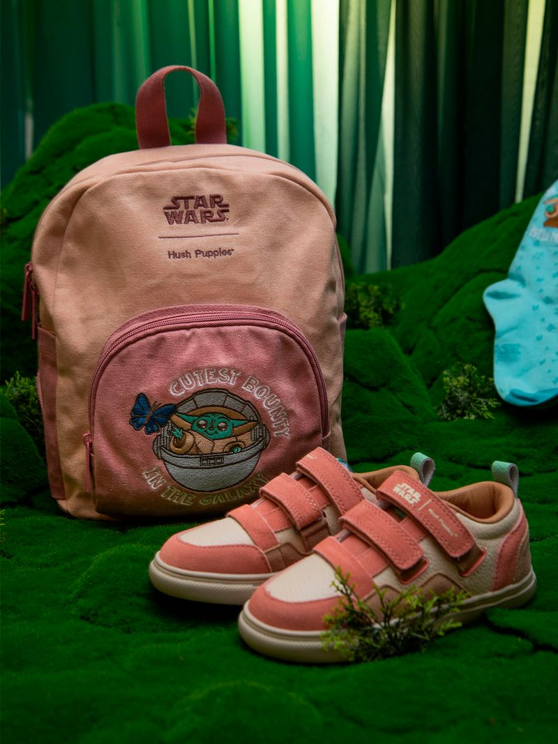 Zapatilla-Niña-Star-Wars-Grogu-Rosado-Hush-Puppies