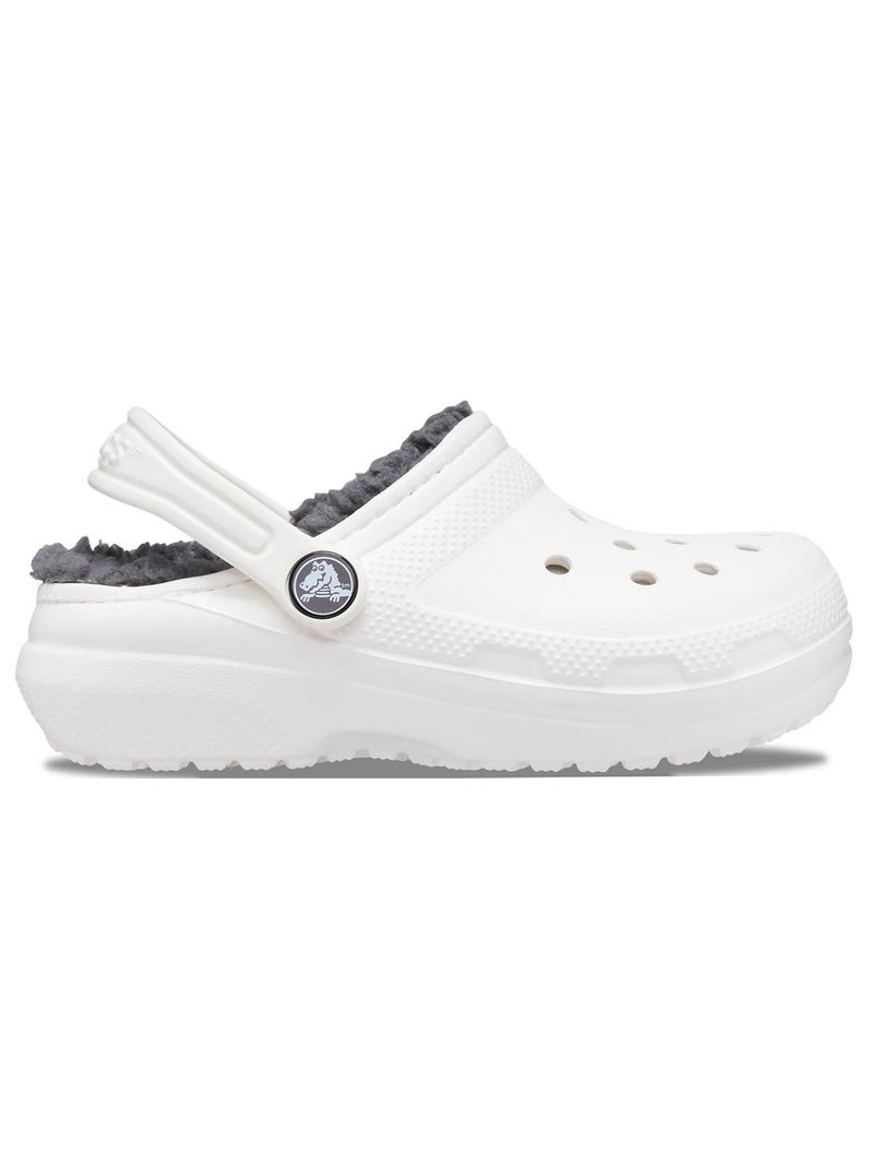 Zueco-Infantil-Niña-Classic-Lined-Clog-K-Blanco-Crocs