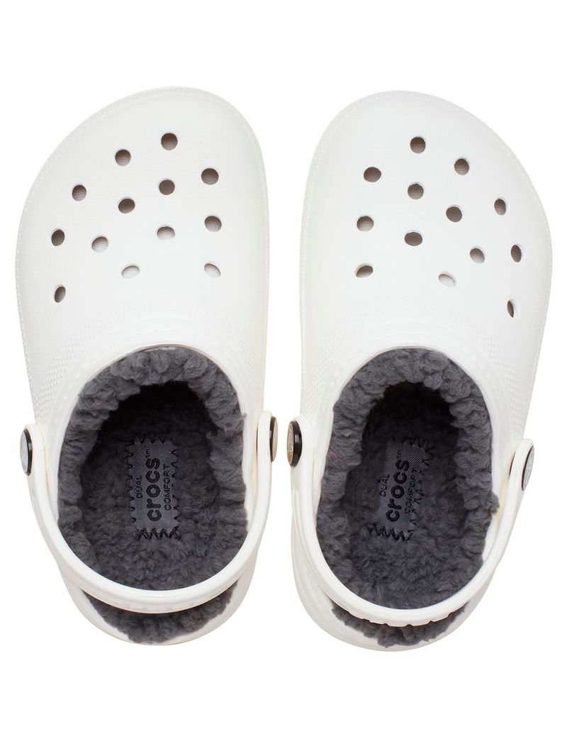 Zueco-Infantil-Niña-Classic-Lined-Clog-K-Blanco-Crocs