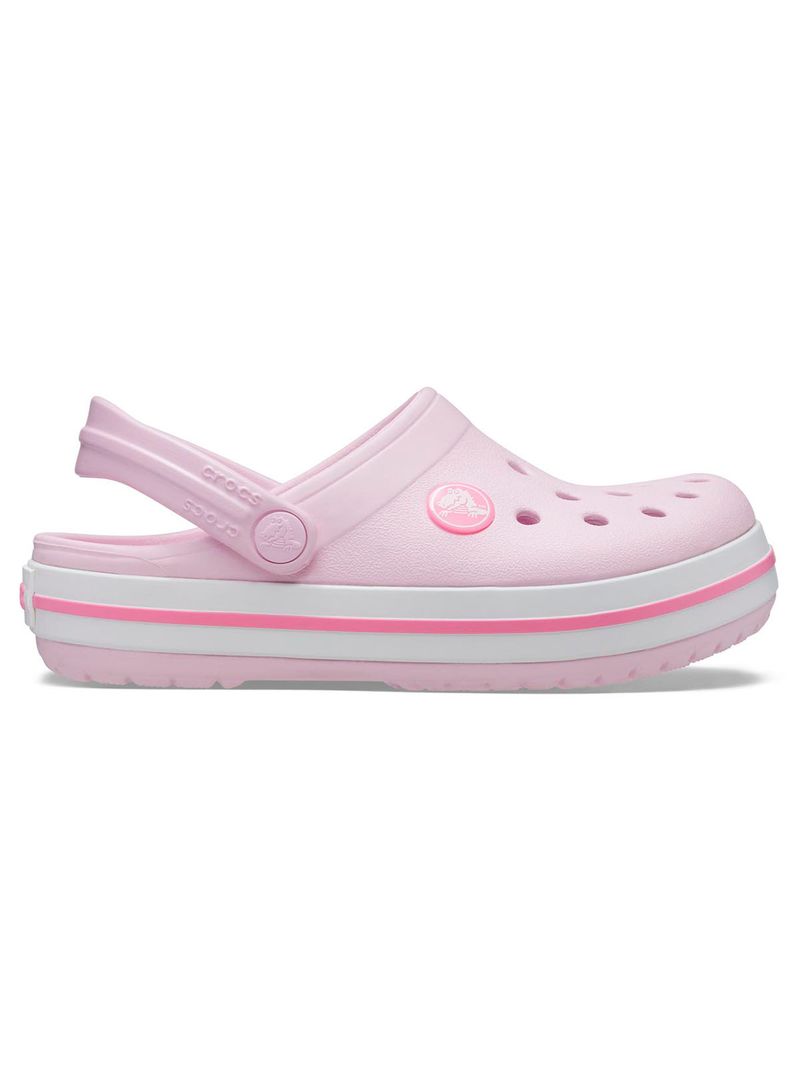 Zueco-Infantil-Niña-Crocband-Clog-K-Rosado-Crocs