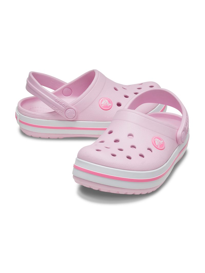 Zueco-Infantil-Niña-Crocband-Clog-K-Rosado-Crocs