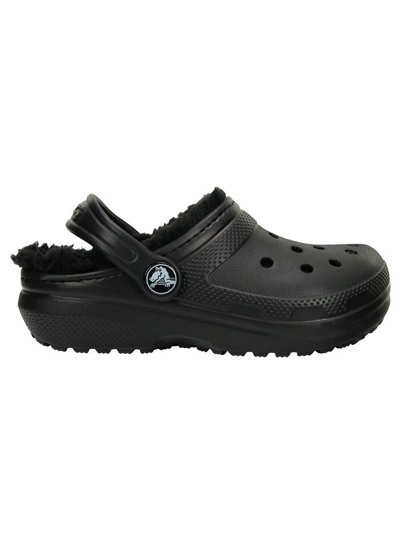 Zueco-Infantil-Niño-Classic-Lined-Clog-K-Negro-Crocs