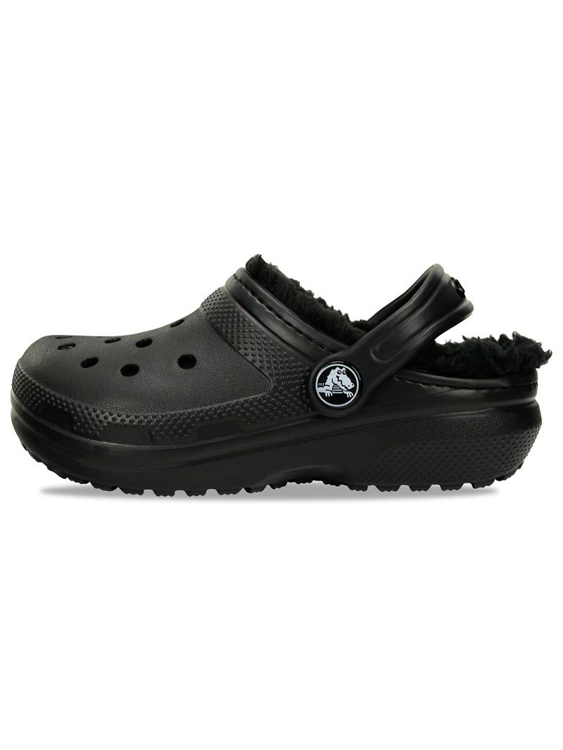Zueco-Infantil-Niño-Classic-Lined-Clog-K-Negro-Crocs