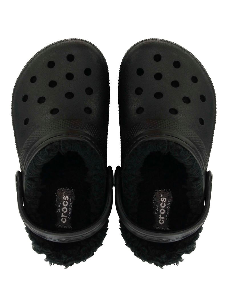 Zueco-Infantil-Niño-Classic-Lined-Clog-K-Negro-Crocs