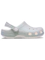 Zueco-Infantil-Niña-Classic-Iridescent-K-Blanco-Crocs