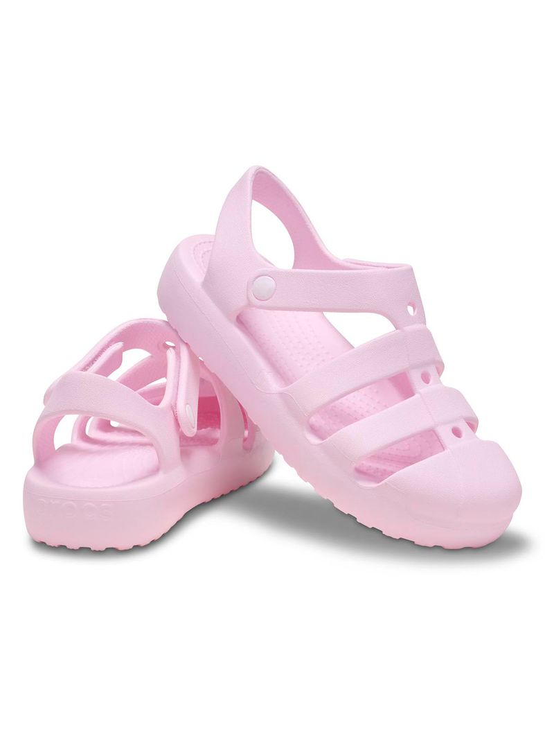 Sandalia-Infantil-Niña-Classic-Fisherman-K-Rosado-Crocs