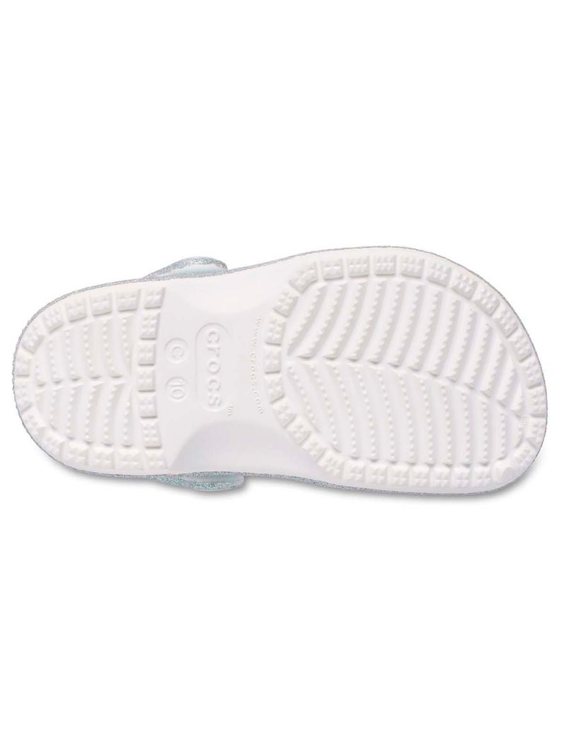 Zueco-Infantil-Niña-Classic-Iridescent-K-Blanco-Crocs