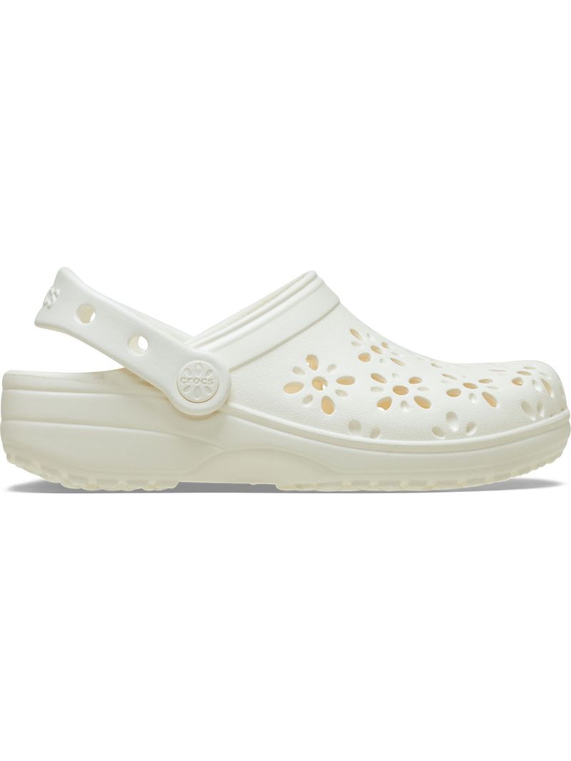 Zueco-Infantil-Toddler-Niña-Classic-Floral-Clg-T-Blanco-Crocs