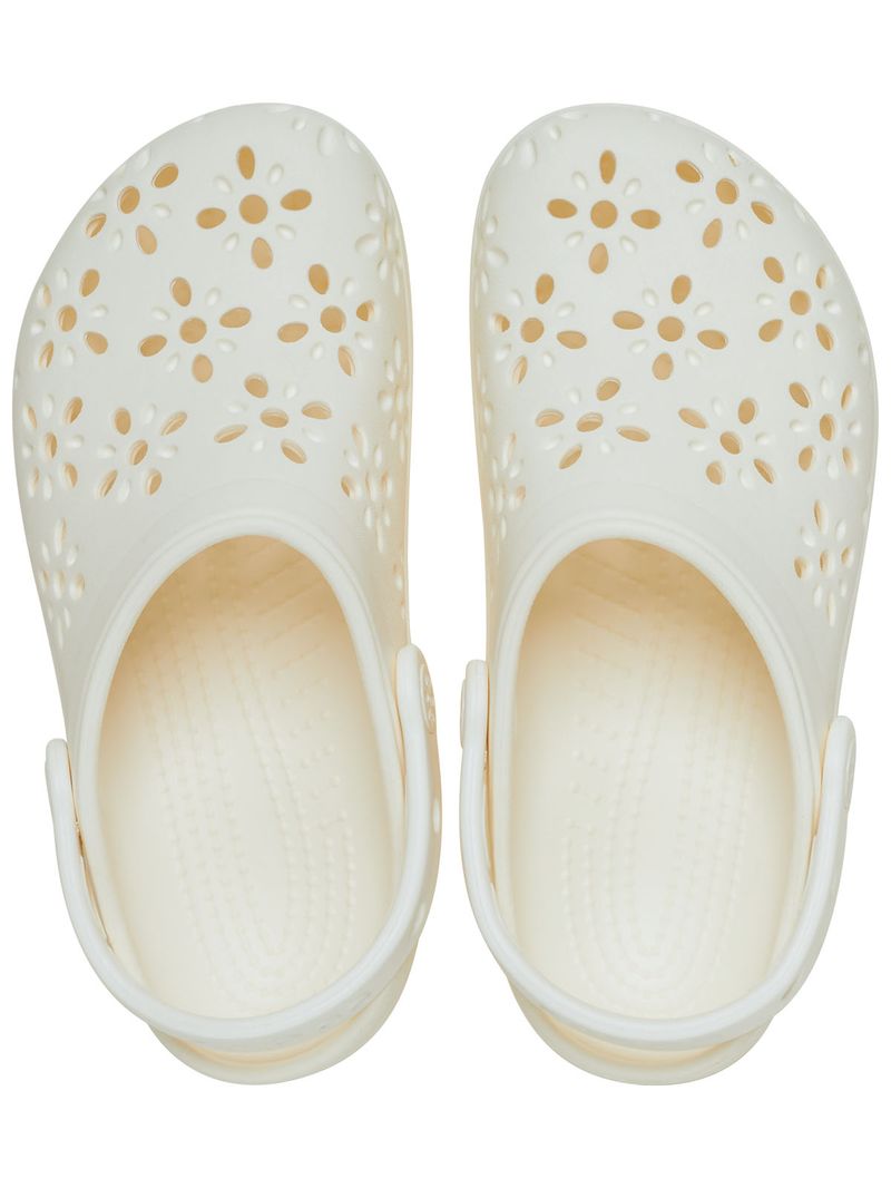 Zueco-Infantil-Toddler-Niña-Classic-Floral-Clg-T-Blanco-Crocs