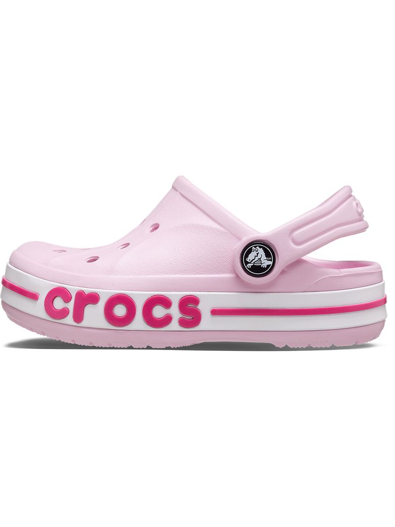 Zueco-Infantil-Niña-Bayaband-Clog-K-Rosado-Crocs