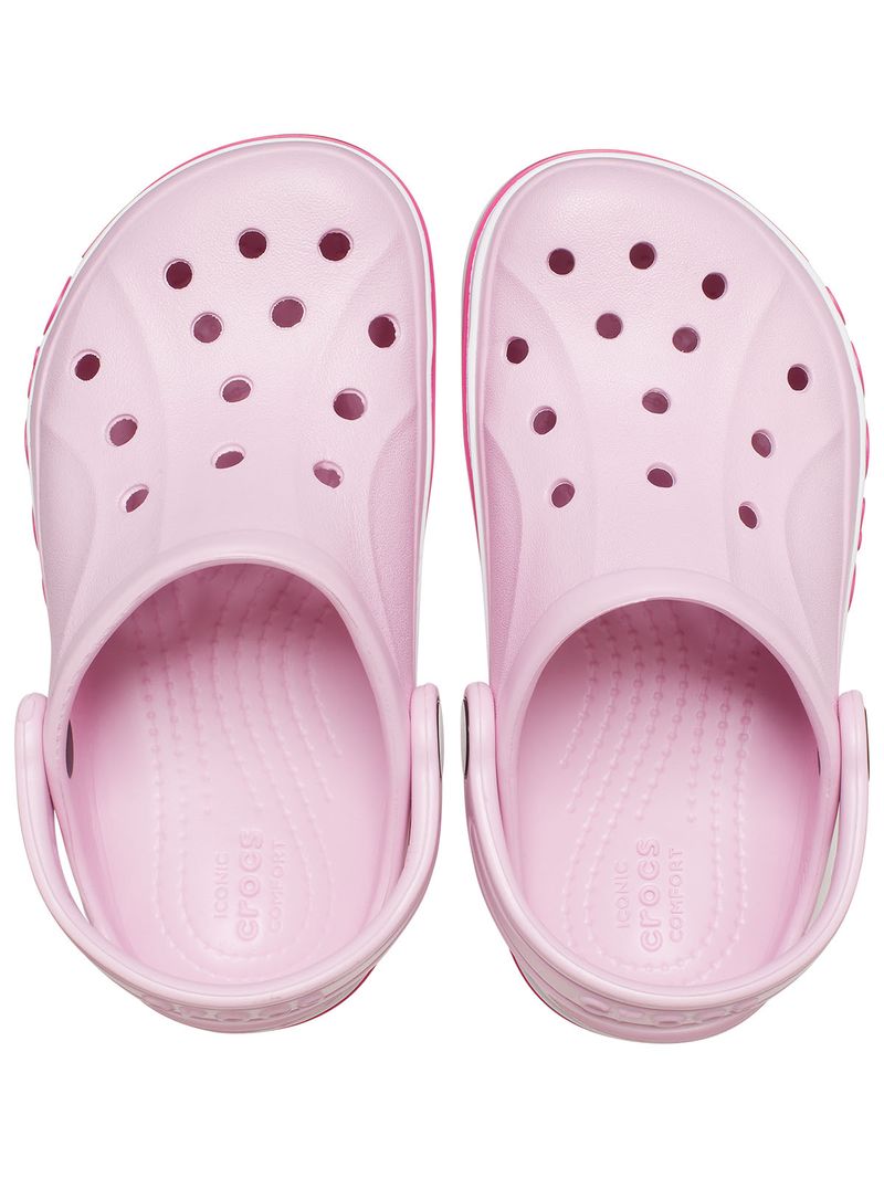 Zueco-Infantil-Niña-Bayaband-Clog-K-Rosado-Crocs