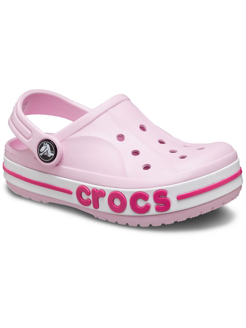 Zueco-Infantil-Niña-Bayaband-Clog-K-Rosado-Crocs