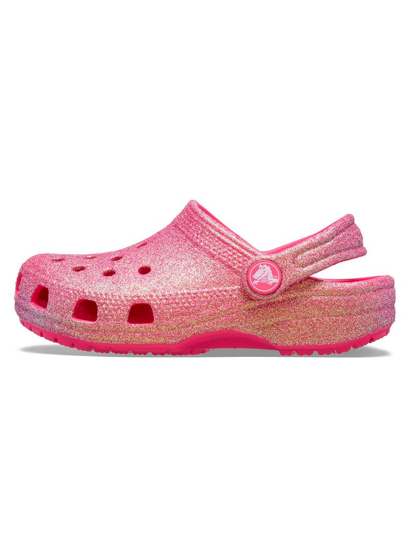 Zueco-Infantil-Niña-Classic-Iridescent-K-Rosado-Crocs