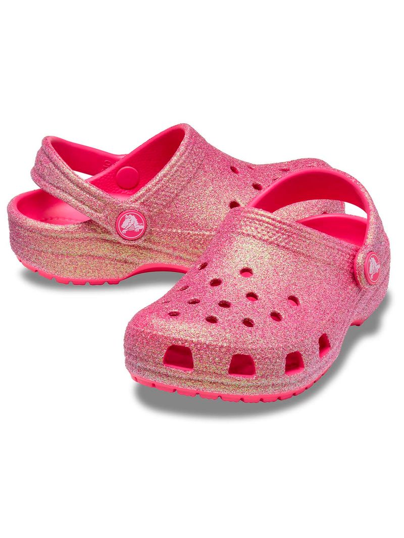 Zueco-Infantil-Niña-Classic-Iridescent-K-Rosado-Crocs