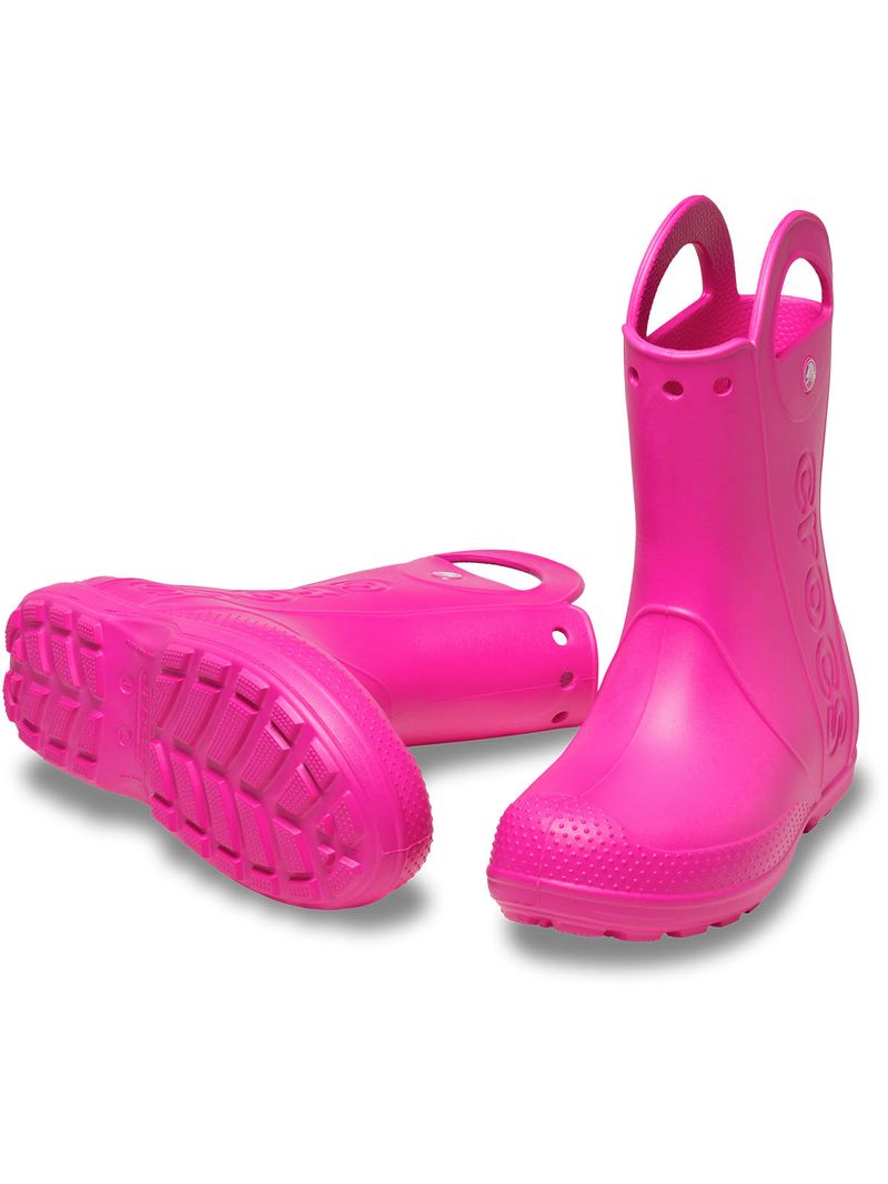 Bota De Agua Infantil Niña Handle It Rain K Rosado Crocs