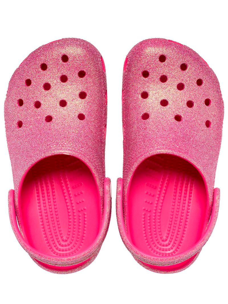 Zueco-Infantil-Niña-Classic-Iridescent-K-Rosado-Crocs